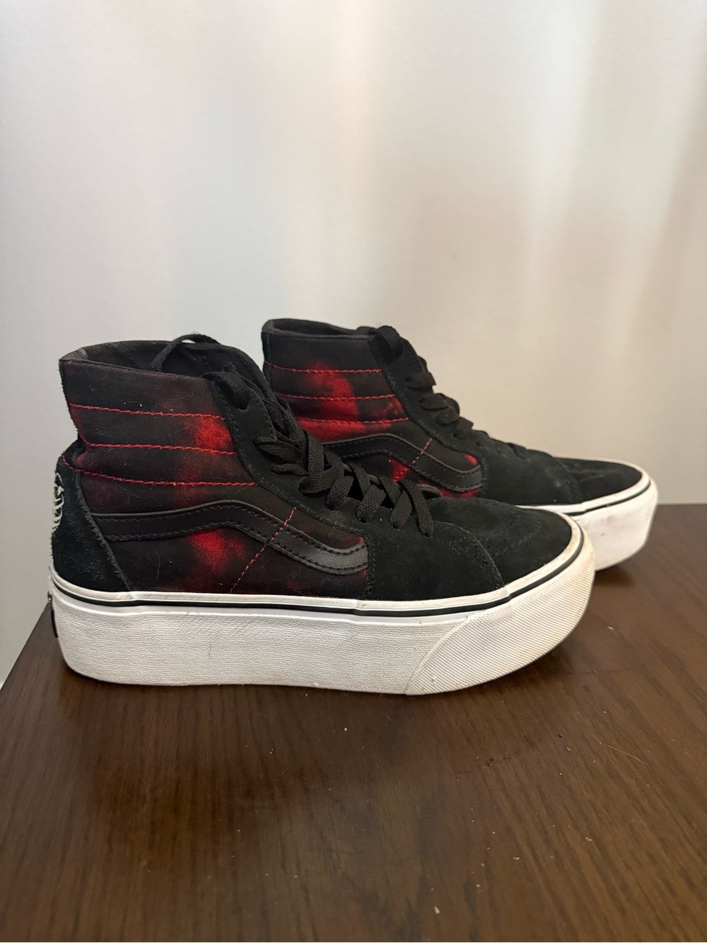 Vans Sk8-Hi Tapered Stackform Platform Black Glow In Dark Shoe Sneaker W 8 M 6.5